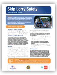 Skip Lorry Safety Information Sheet thumbnail