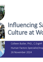 Dr Colleen Butler Influencing Safety Culture at Work thumbnail