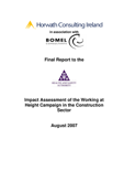 Impact Assessment of the Working at Height Campaign in the Construction Sector thumbnail