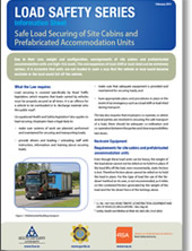 Safe Load Securing of Site Cabins and Prefabs Information Sheet thumbnail