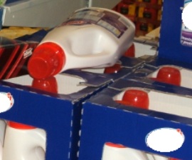 Liquid not stored upright Liquid not stored upright