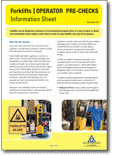 Forklift Operator Pre-Checks Information Sheet thumbnail