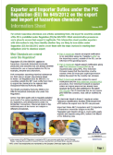 Export and Import of Chemicals Information Sheet thumbnail