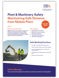 Plant & Machinery Safety Maintaining Safe Distance from Mobile Plant Information Sheet thumbnail