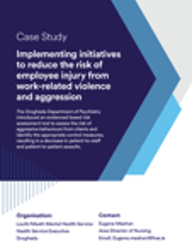 Louth Meath Mental Health Service: Implementing Initiatives to Reduce the Risk of Employee Injury from Work-related Violence and Aggression thumbnail